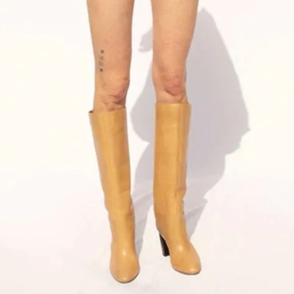 Loeffler Randall Goldy Boot, Khaki, Size 8.5, Worn Once with Box